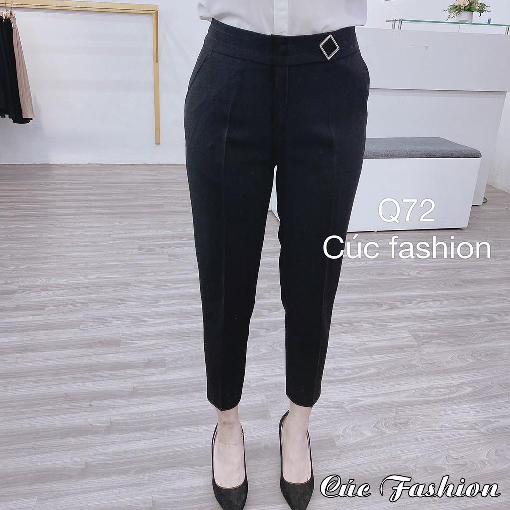 Quần baggy nữ công sở cao cấp Cúc Fashion Q30 Q72 quần bagy móc thoi