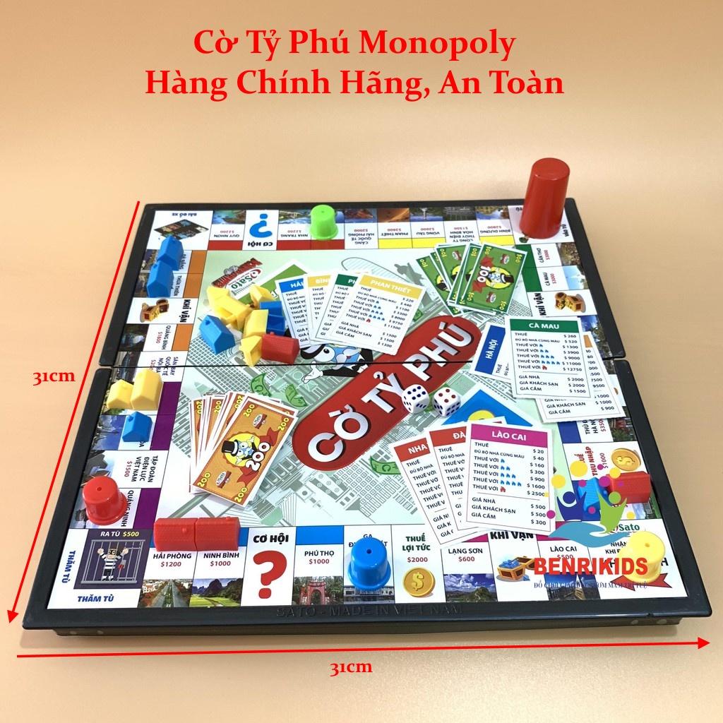 Cờ Tỉ Phú Monopoly Vui Nhộn Cao Cấp, An Toàn Cỡ Cực Đại 42x42 Chính Hãng Amalife