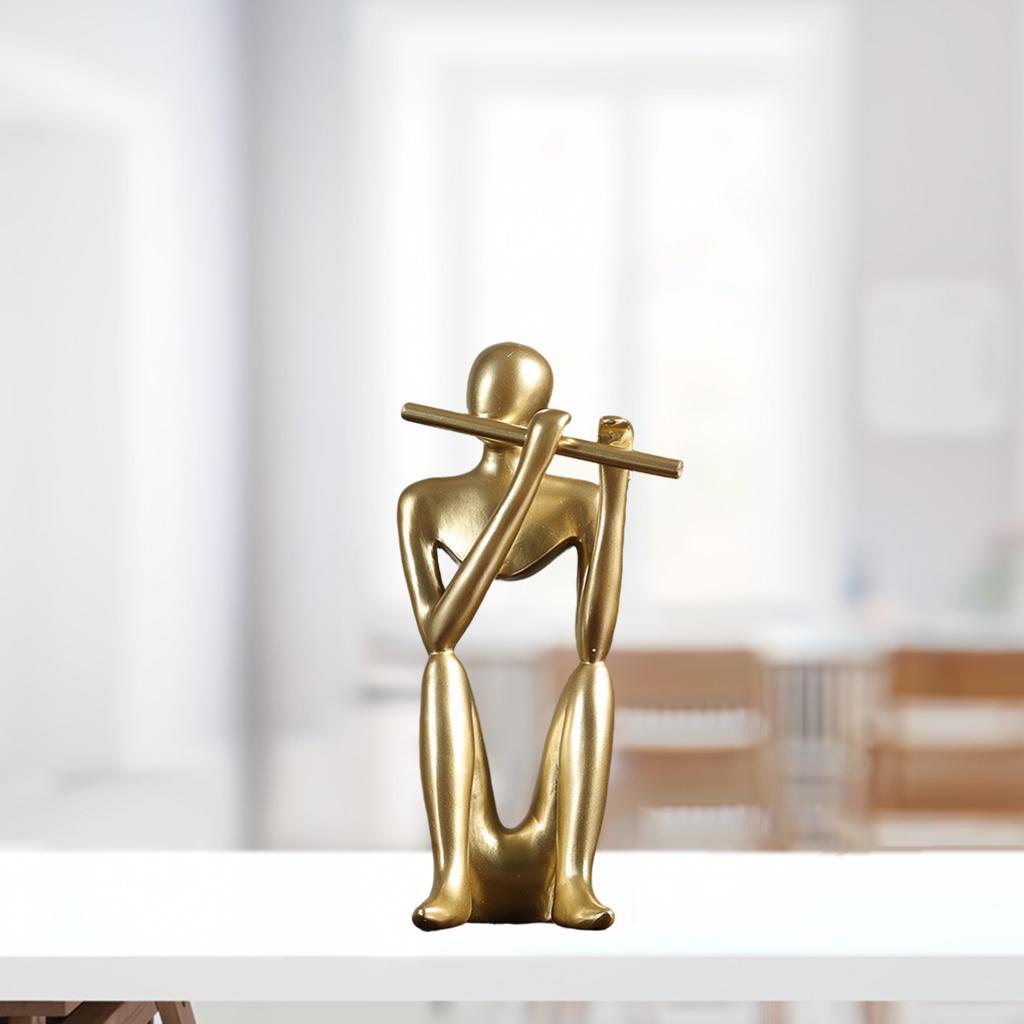 Abstract Thinker Sculpture Statue Photo Props Office Decor