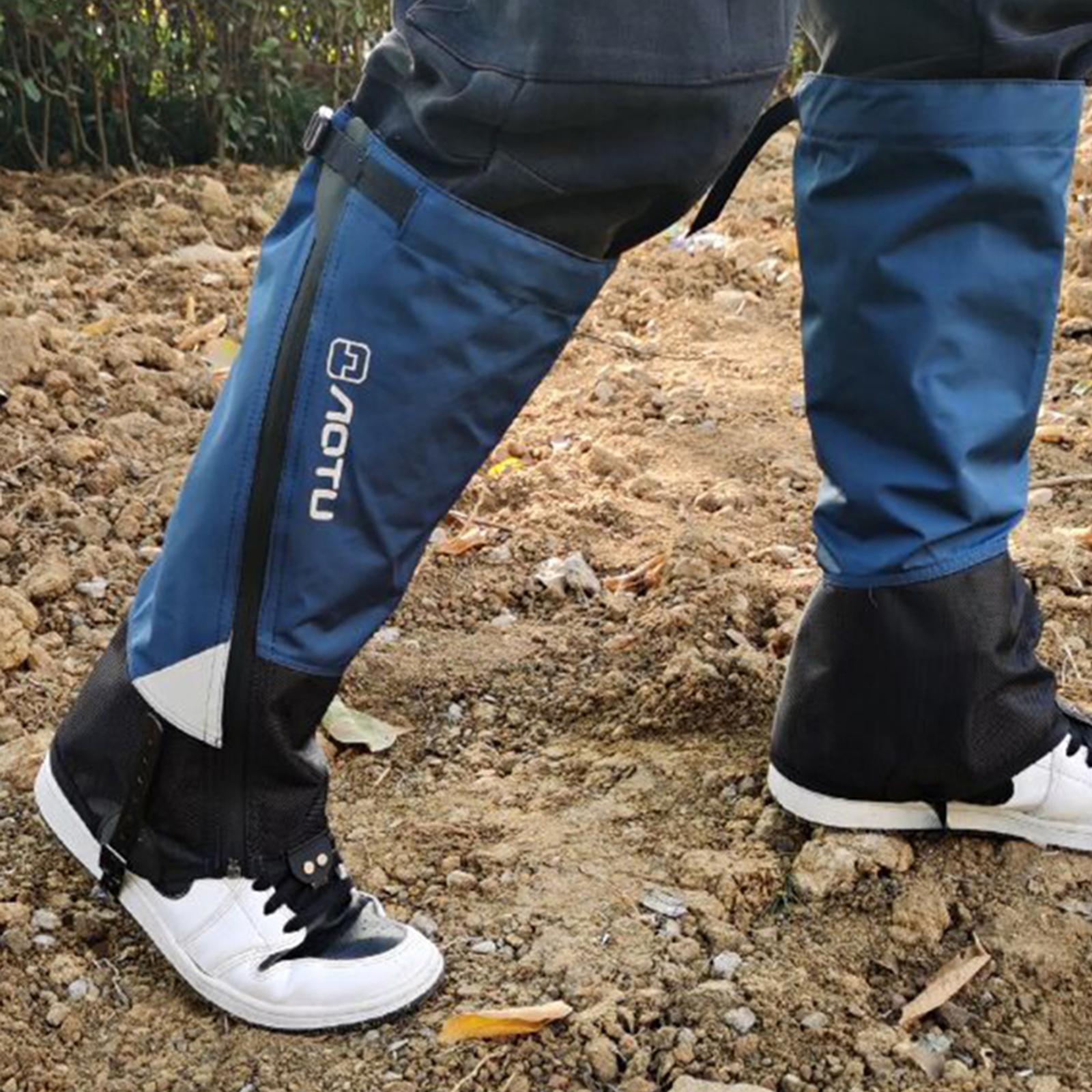 Adjustable Leg Gaiters Waterproof Snowproof Durable Cover for Climbing Outdoor Sports