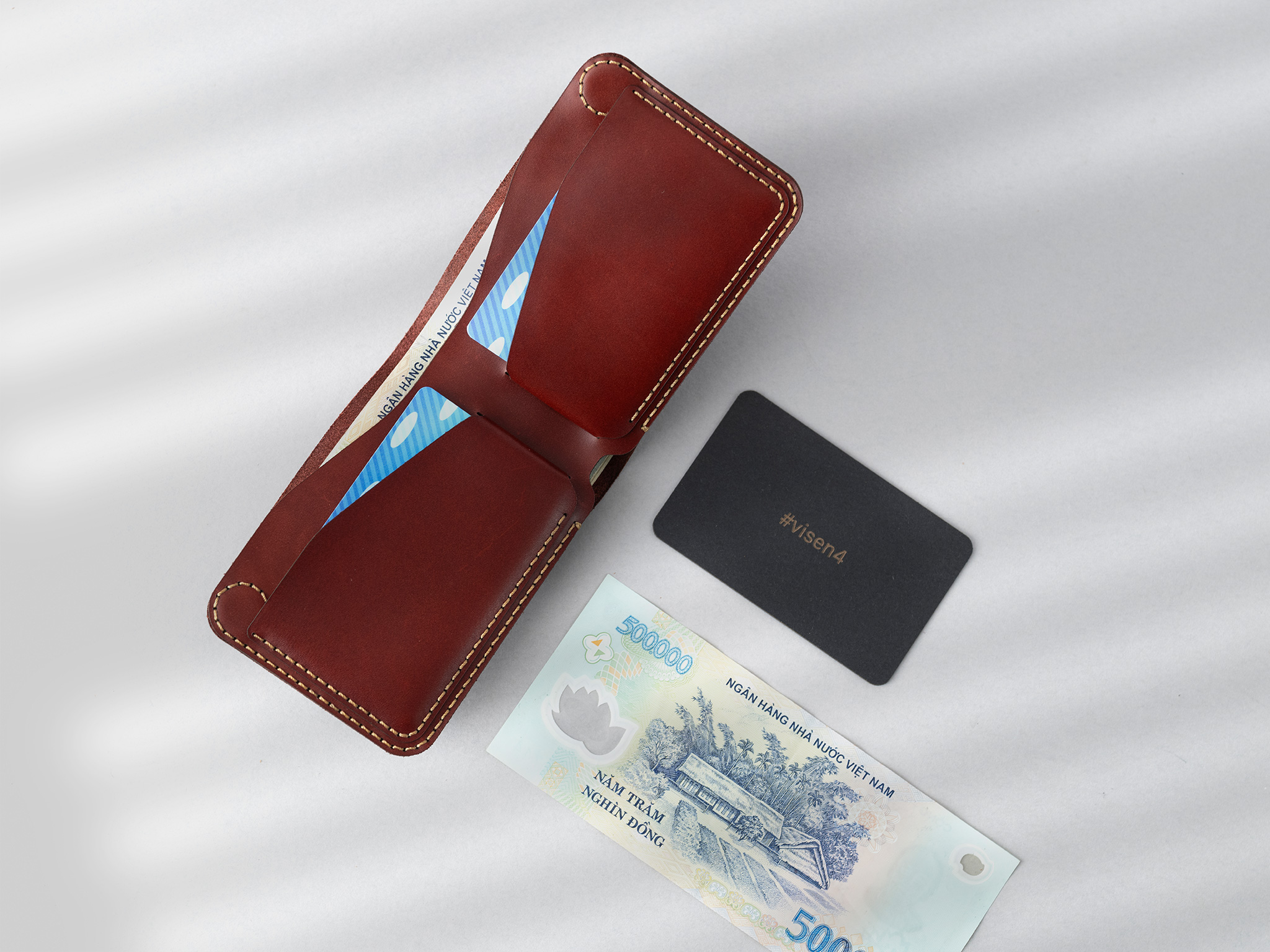 Ví Sen 4 - Chính Hãng Khacten.com - Đỏ Bordeaux - 188