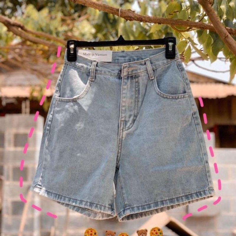 Quần jean ngố ống rộng cao cấp - M