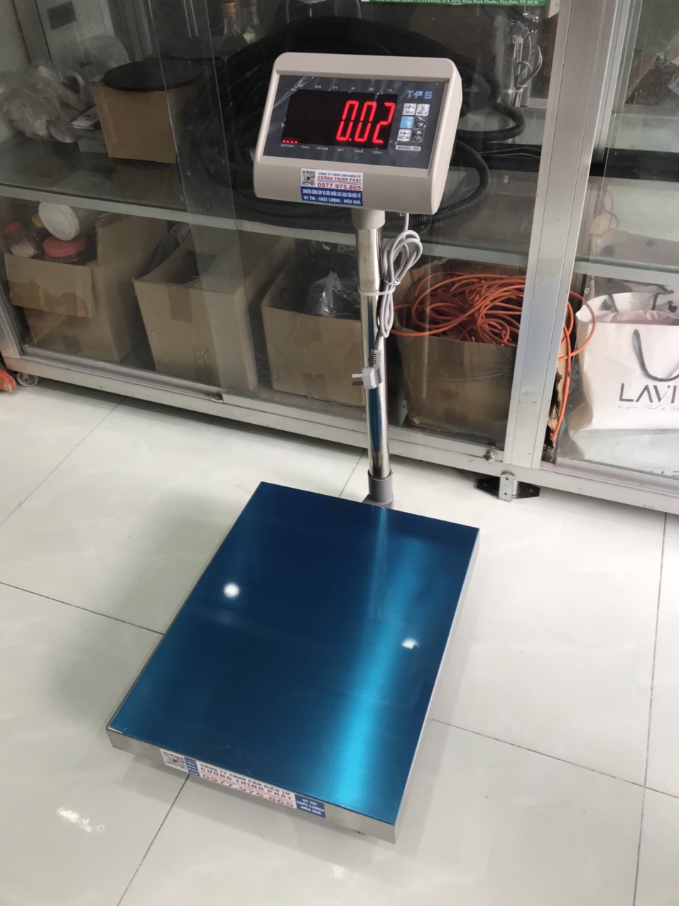 Cân bàn điện tử TPS DH Mức cân 150kg độ đọc 0.02kg- Kích thước bàn: m.