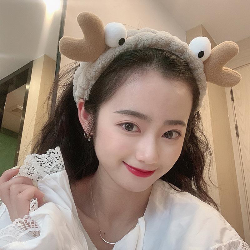 Băng Đô Nhung Co Giãn Chống Trượt Thiết Kế Hình Cua Giáng Sinh Với 4 Màu Lựa Chọn