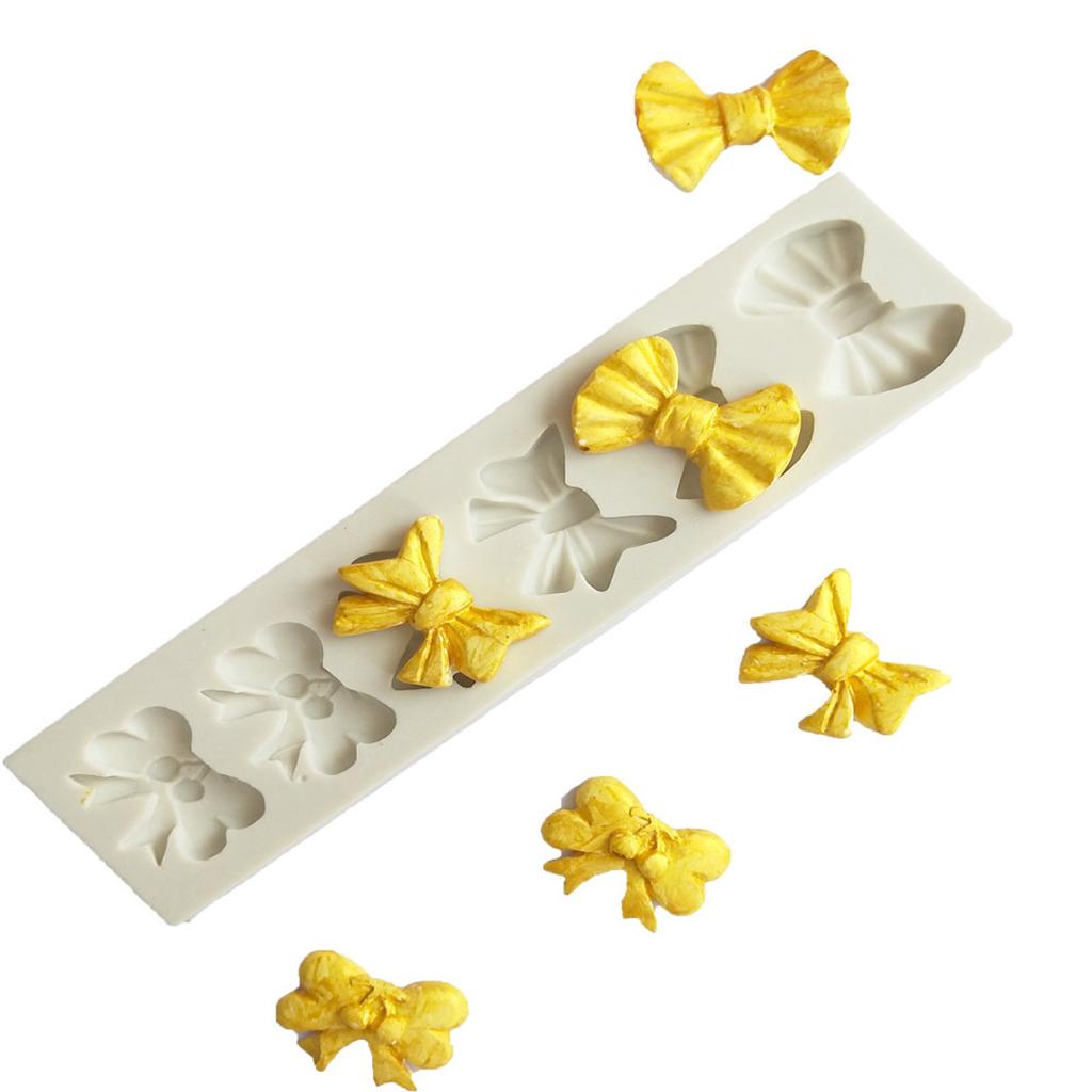 Bowtie Butterfly Fondant Cake Mould Silicone Mold Cupcake Decor Baking Tool