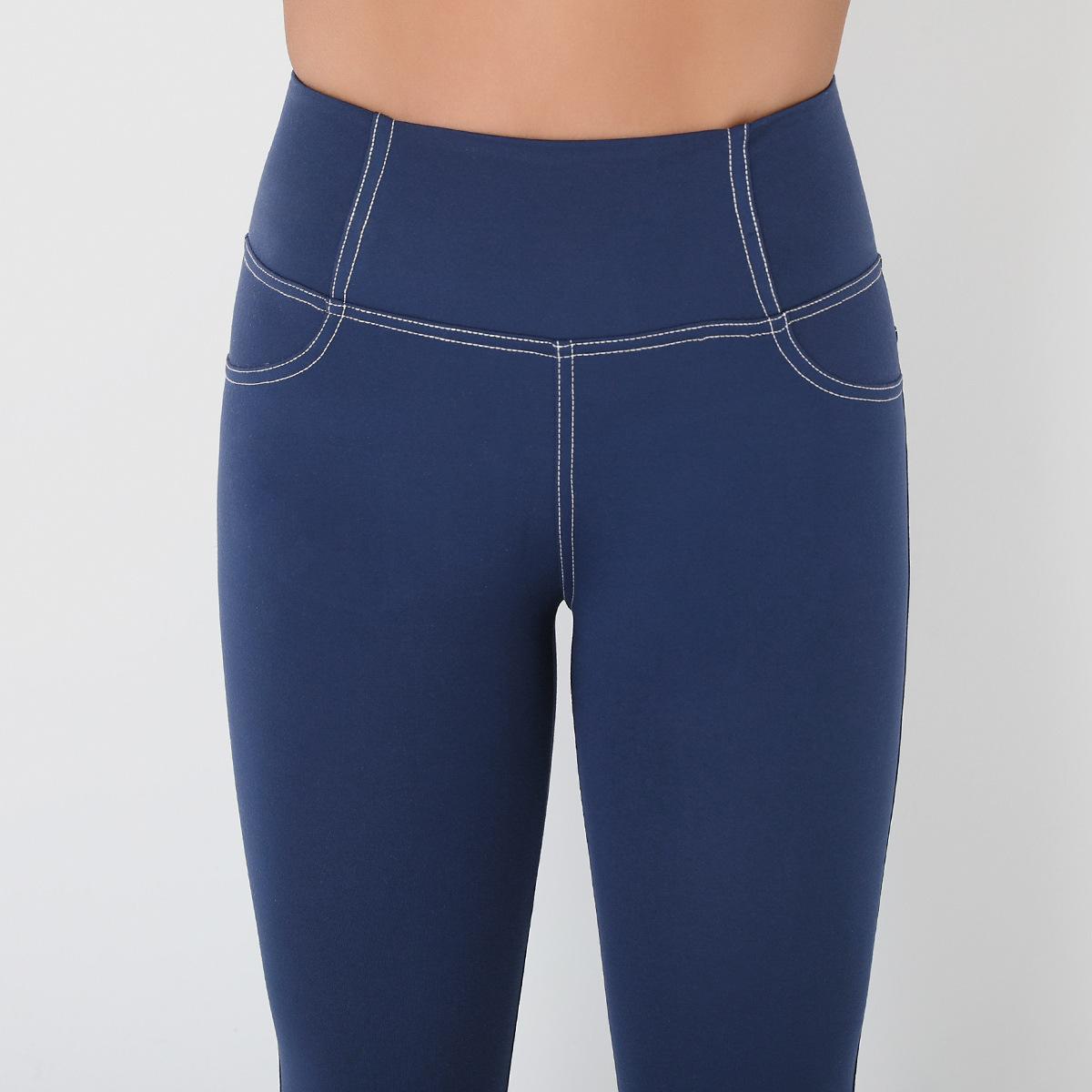 Nữ Tập Luyện Đơn Giản Quần Legging Thể Thao Mềm Khỏa Thân Cảm Giác Co Giãn Gợi Cảm Tập Gym Yoga Thun Cao Cấp Tập Yoga Thể Dục Quần Legging