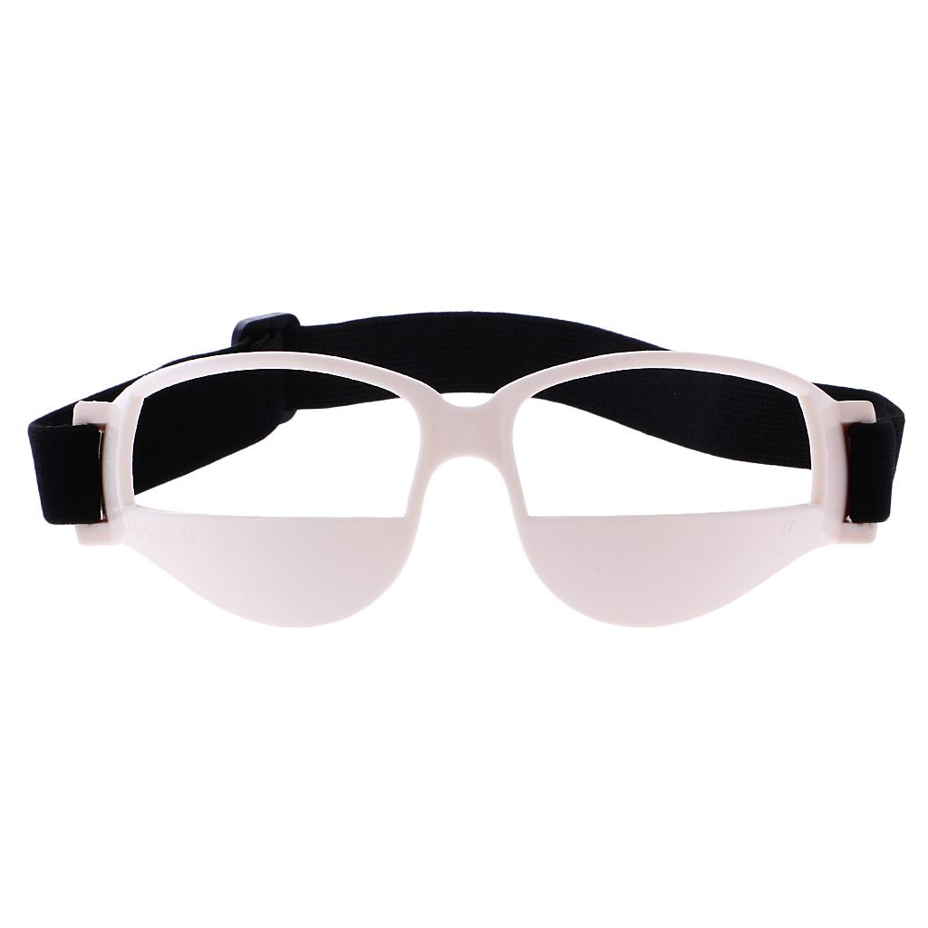 10-Piece Anti Down Basketball Dribble Goggles Sports Eyewear Frame Training Aid - White