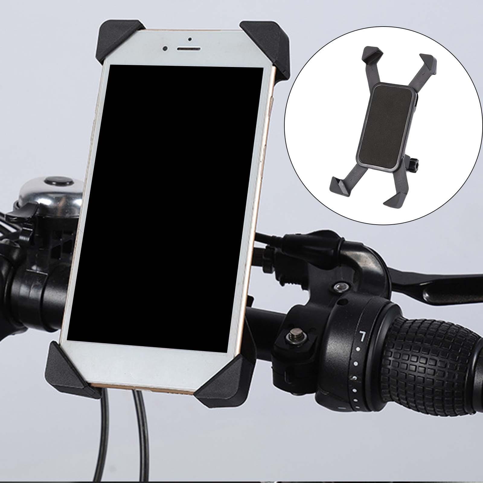 Universal Bike Motorcycle Handlebar Mount Holder Mobile Phone Bracket Black