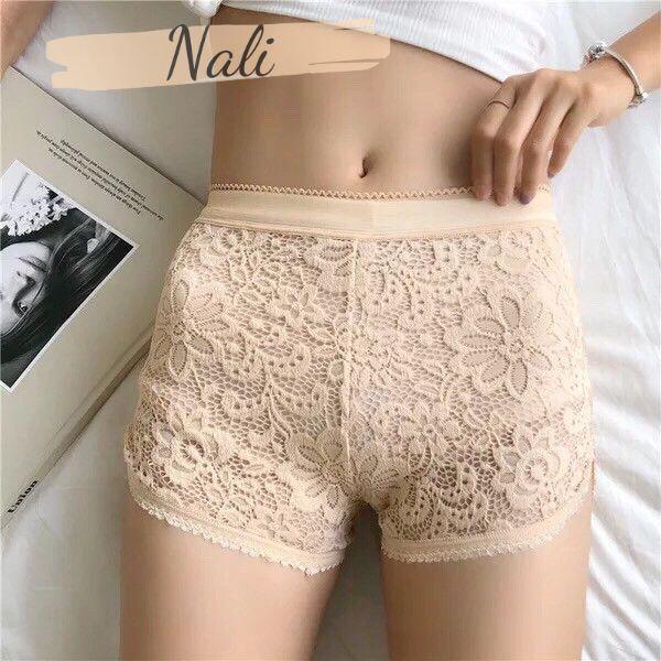 Quần Đùi Ren Váy Mặc Trong Kiểu Hoa Cúc, Quần Đùi Mặc Váy Ren Hoa NL103