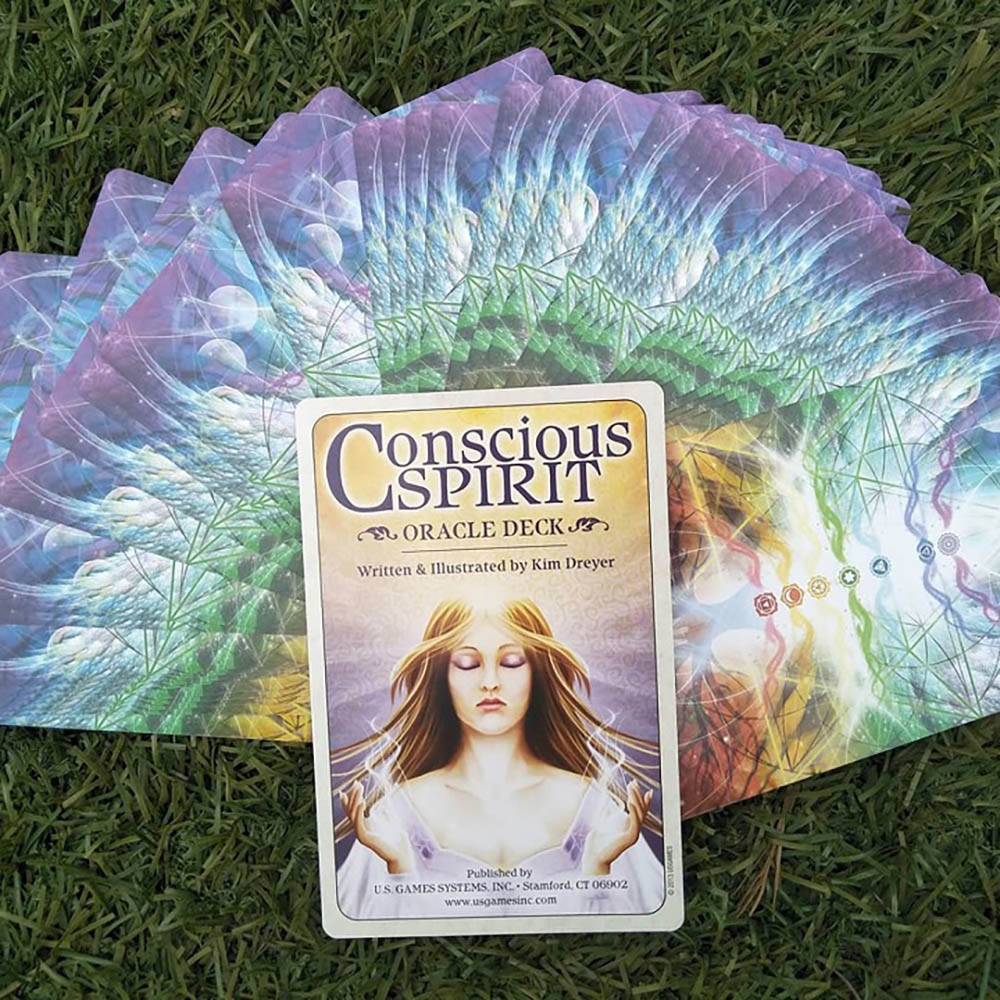 Bộ Bài Oracle Conscious Spirit Oracle Đá Thanh Tẩy