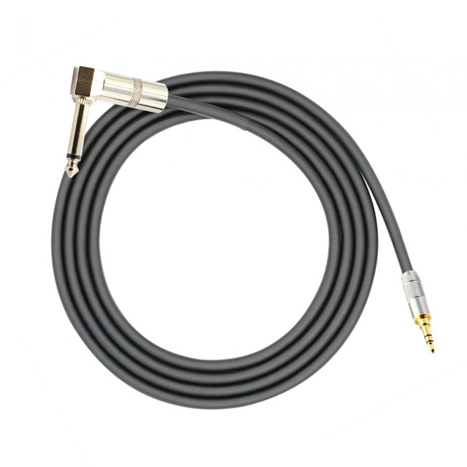 3.5 mm to 6.35 mm Audio Cable Stereo Audio Cable 3ft Repair Part Accessory 3.5 mm to 6.35 Audio Cord Adapter for Audio Computer Amp