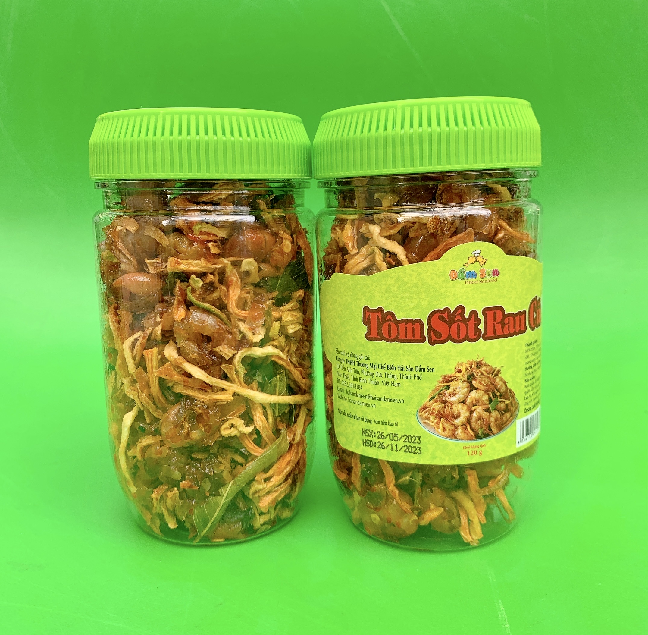 Đặc Sản Bình Thuận - Tôm Sốt Rau Củ Đầm Sen - 1Kg - Ocop 4 Sao