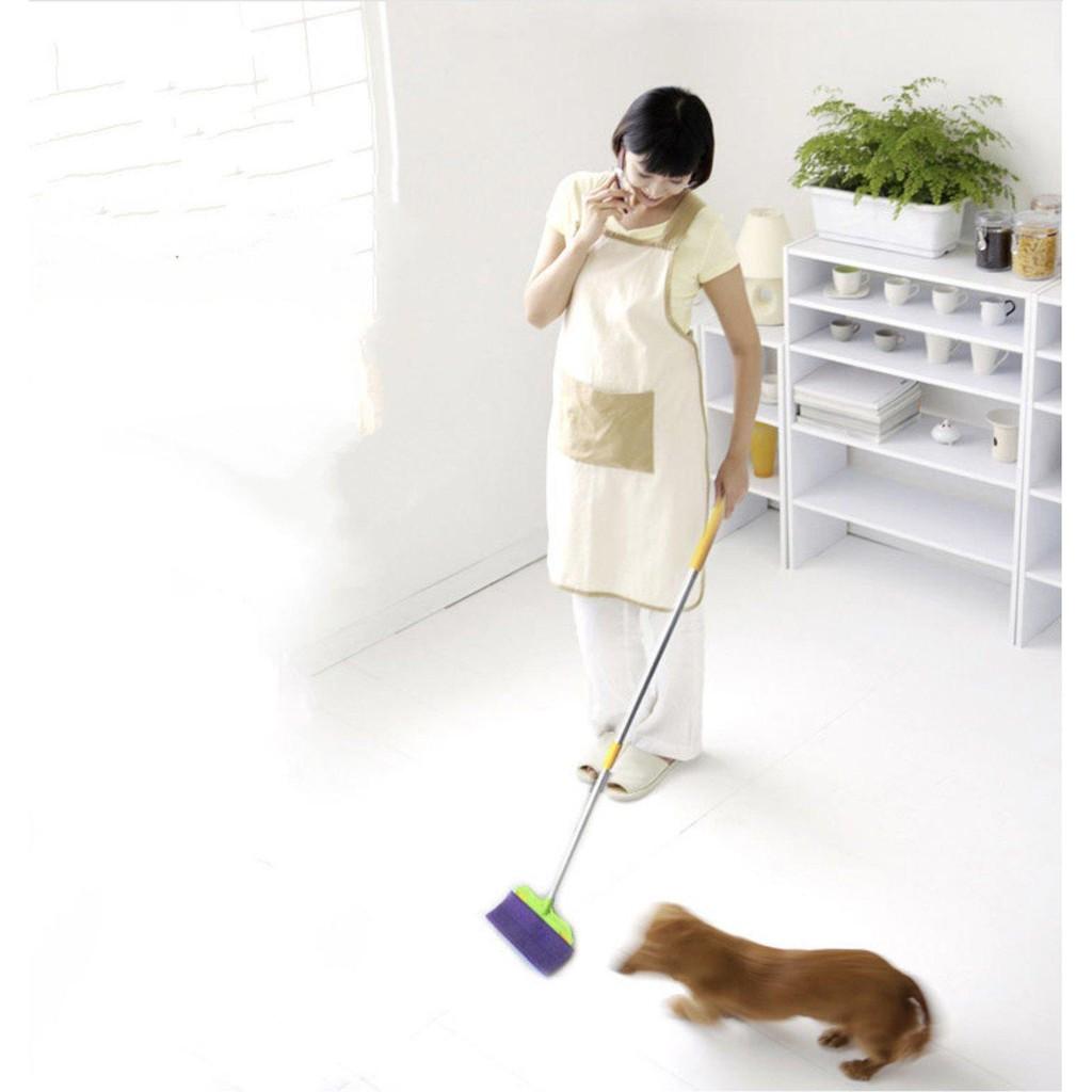 Cây lau nhà vệ sinh mọi bể mặt 2 mặt đa năng Korean double-sided mop - Home and Garden