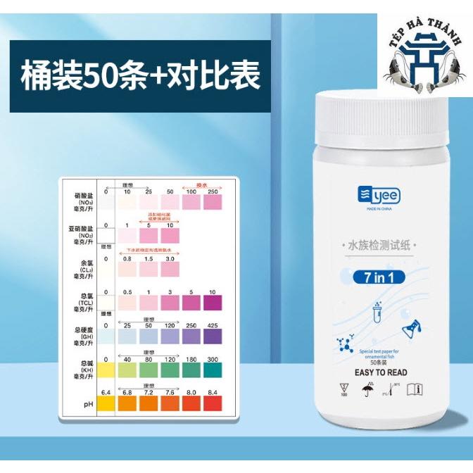 Bộ Test Kiểm Tra Chất Lượng Nước Bể Cá YEE 7 trong 1
