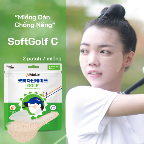 [VITAPIBU] [골프 썬패치] Miếng Dán Chống Nắng Bảo Vệ Da Mặt Chống Tia UV Dành Cho Chơi Thể Thao Ngoài Trời Golf [Soft Golf C