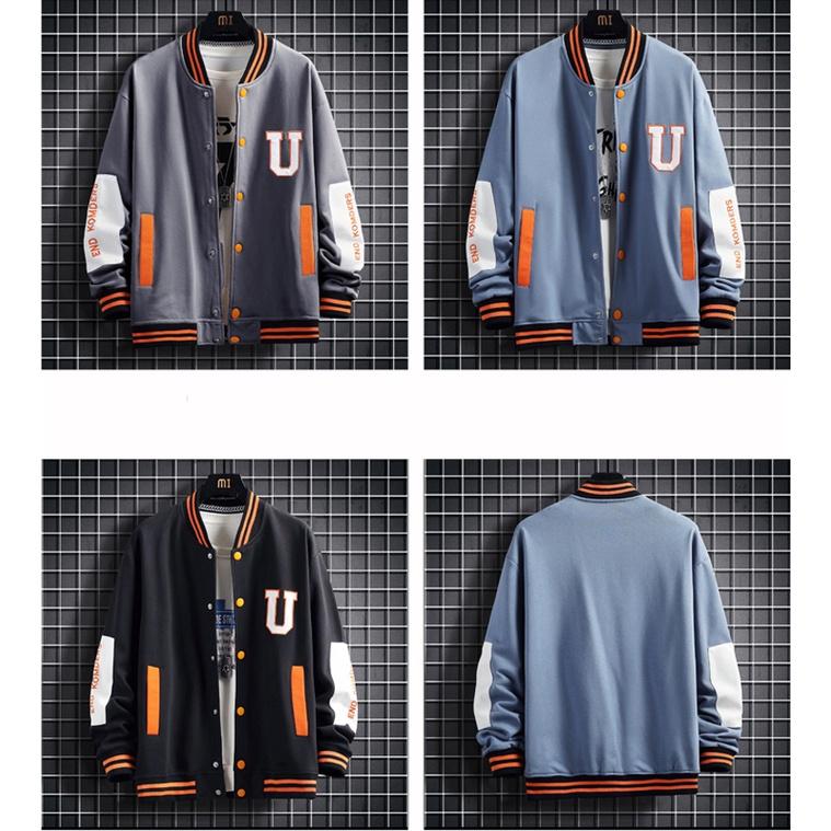 Áo Khoác Bomber Nam Nữ Unisex Chữ U Phối Màu Viền Cổ Zenkonu AO KHOAC NAM 1000040V2