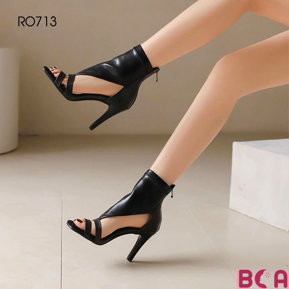 [CÁ TÍNH + SANG TRỌNG] Giày Bốt Kết Hợp Cao Gót RO713 ROSATA Tôn Dáng Nổi Bậc Ở Tất Cả Bữa Tiệc Nào