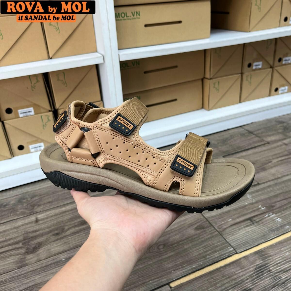 Sandal nam hiệu Rova quai da RV972Br