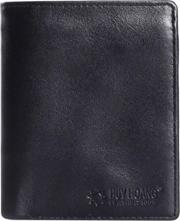 Ví Nam Kiểu Đứng Huy Hoàng HT2108 (12.5 x 10 cm) - Đen