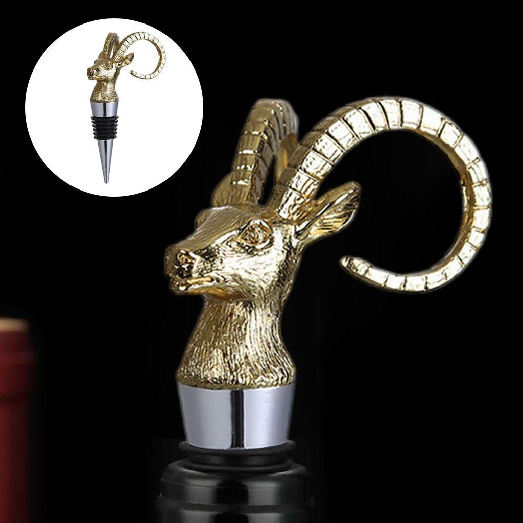 2 Pieces Animal Wine Bottle Stopper for Bar Beverage Champagne Bottle