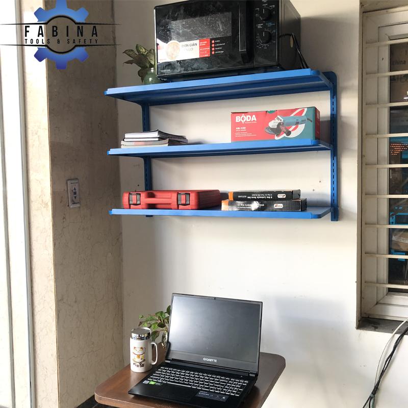 Kệ treo tường đa năng xanh dương mờ