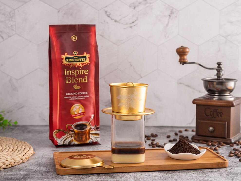 Cà Phê Rang Xay Inspire Blend KING COFFEE - Túi 500g - Pha Phin