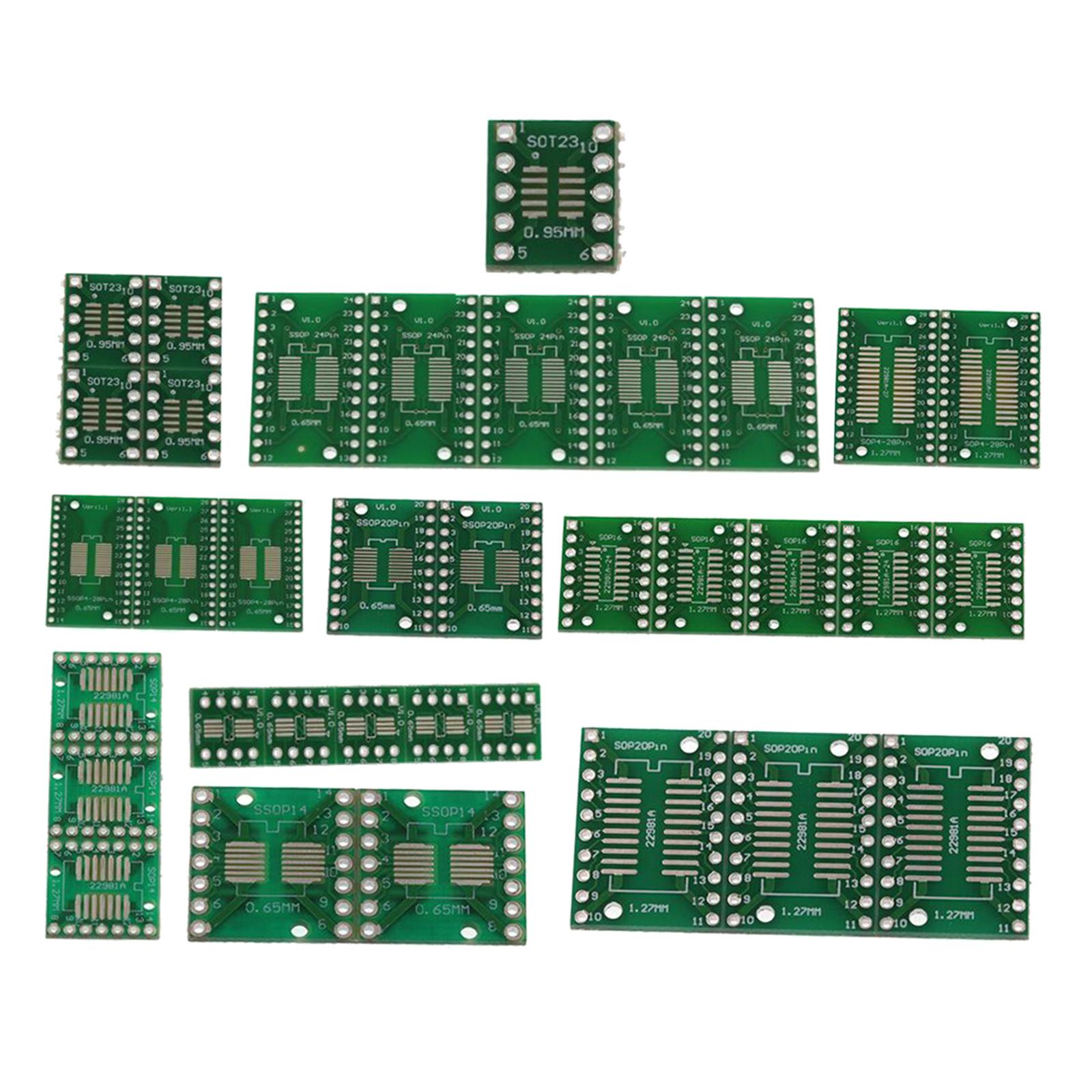 35Pcs High Quality USB Breakout Board IC Adapters Breakout Board USB Type Breakout Pinboard MIni Circuit Board