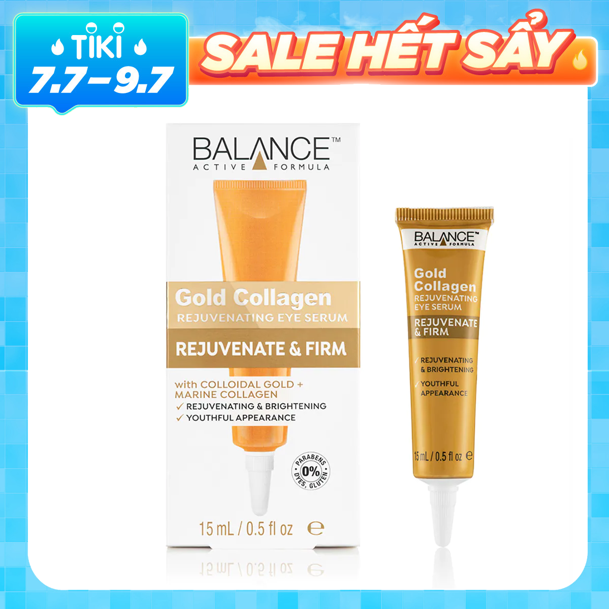 Kem Dưỡng Da Vùng Mắt Ngừa Lão Hóa Balance Gold Collagen Rejuvenating Eye Serum (15ml)