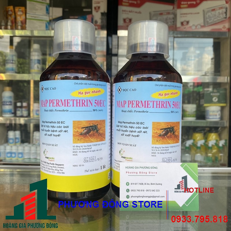 Thuốc diệt muỗi MAP PERMETHRIN 50EC _chai 1 lít