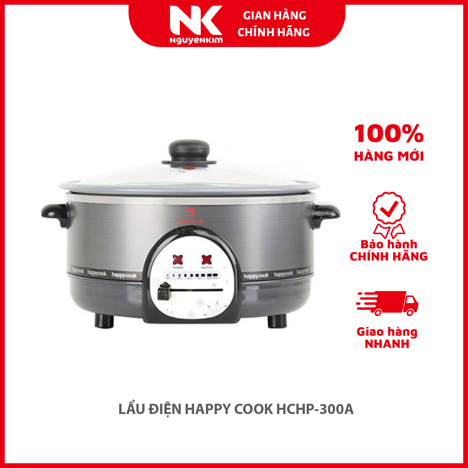 LẨU ĐIỆN HAPPY COOK HCHP-300A - Hàng chính hãng