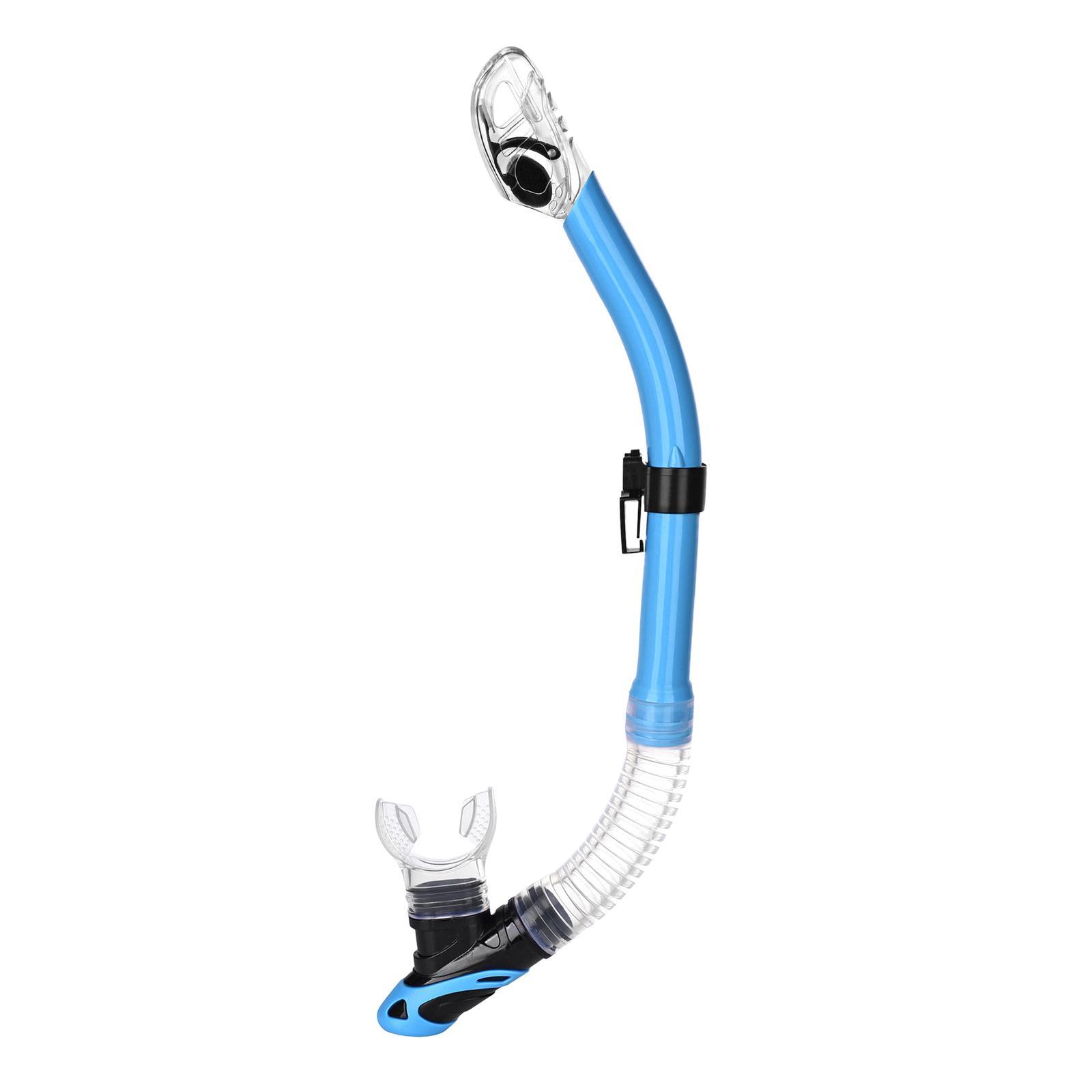 Dry Snorkel Anti Leak Easily Breathe for Adults and Teens Scuba Diving Training - Blue