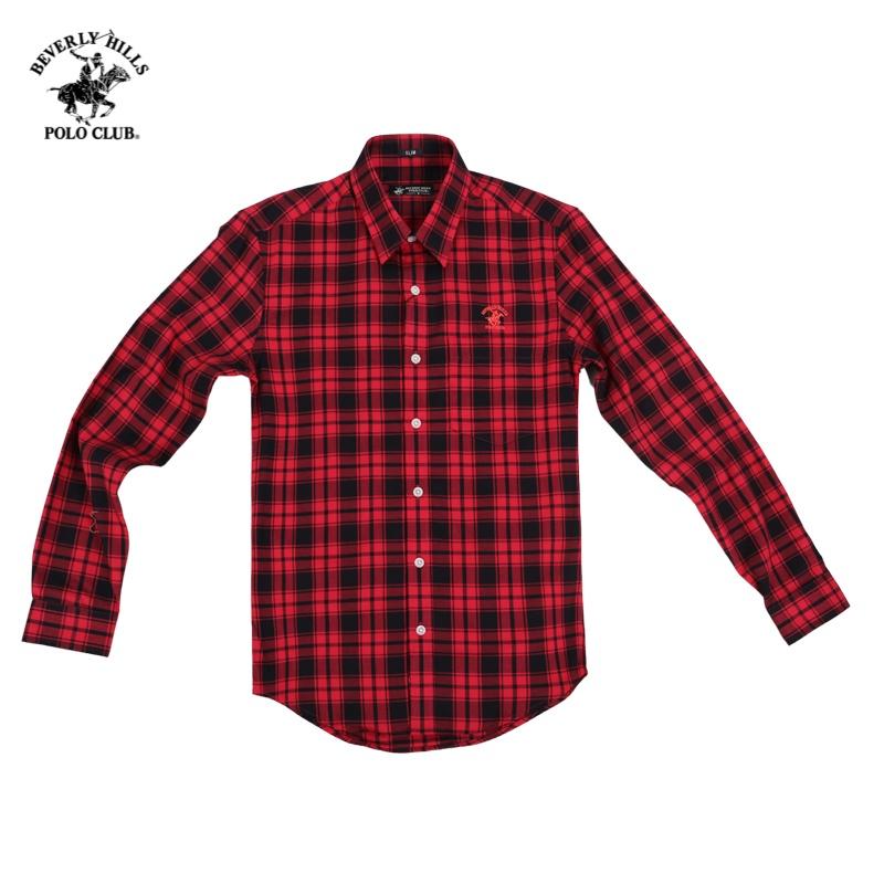 Áo sơ mi Dài tay Nam Beverly Hills Polo Club Slimfit Đỏ CMSLS20TL022