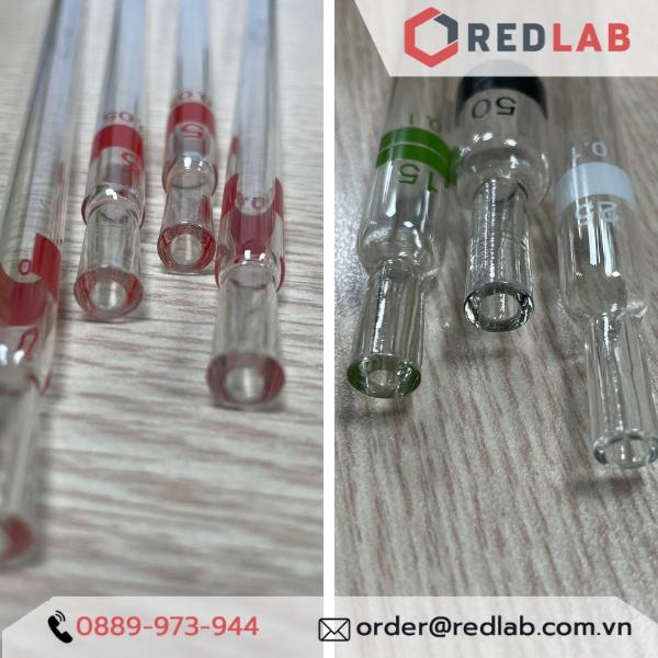 ỐNG HÚT THỦY TINH PIPET LOẠI DÀI CÓ CHIA VẠCH, PIPET THẲNG THỦY TINH 1ML 2ML 5ML 10ML 15ML 25ML 50ML