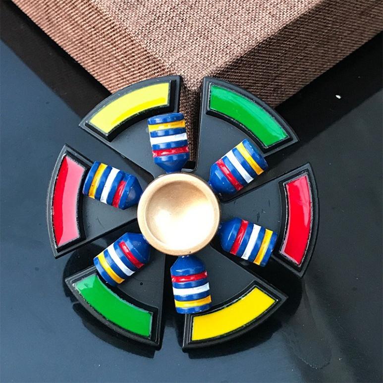 (KÈM HỘP) SPINNER CON QUAY ĐẦU LÂU NGƯỜI NHỆN NGƯỜI DƠI 2 TẦNG 2 TRONG 1 QUAY ĐƯỢC NHIỀU KIỂU Nhiều Màu Sắc Kim loại