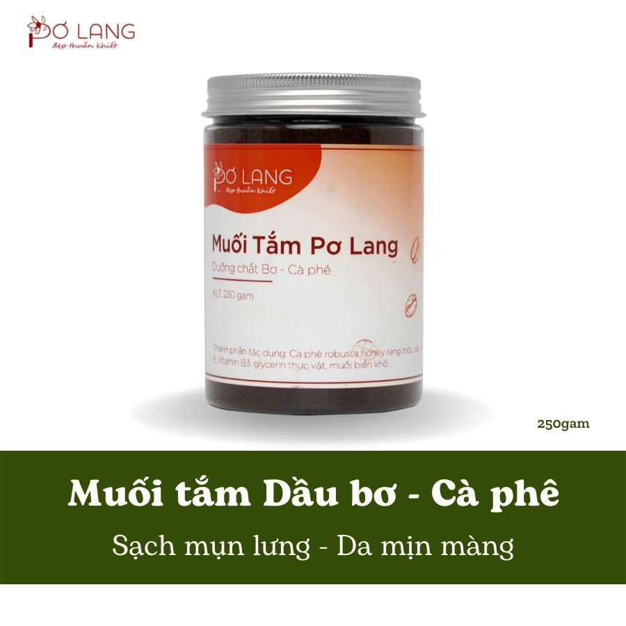 Muối tắm Pơ Lang giảm mụn lưng, da sáng mềm mịn - hũ 130gam