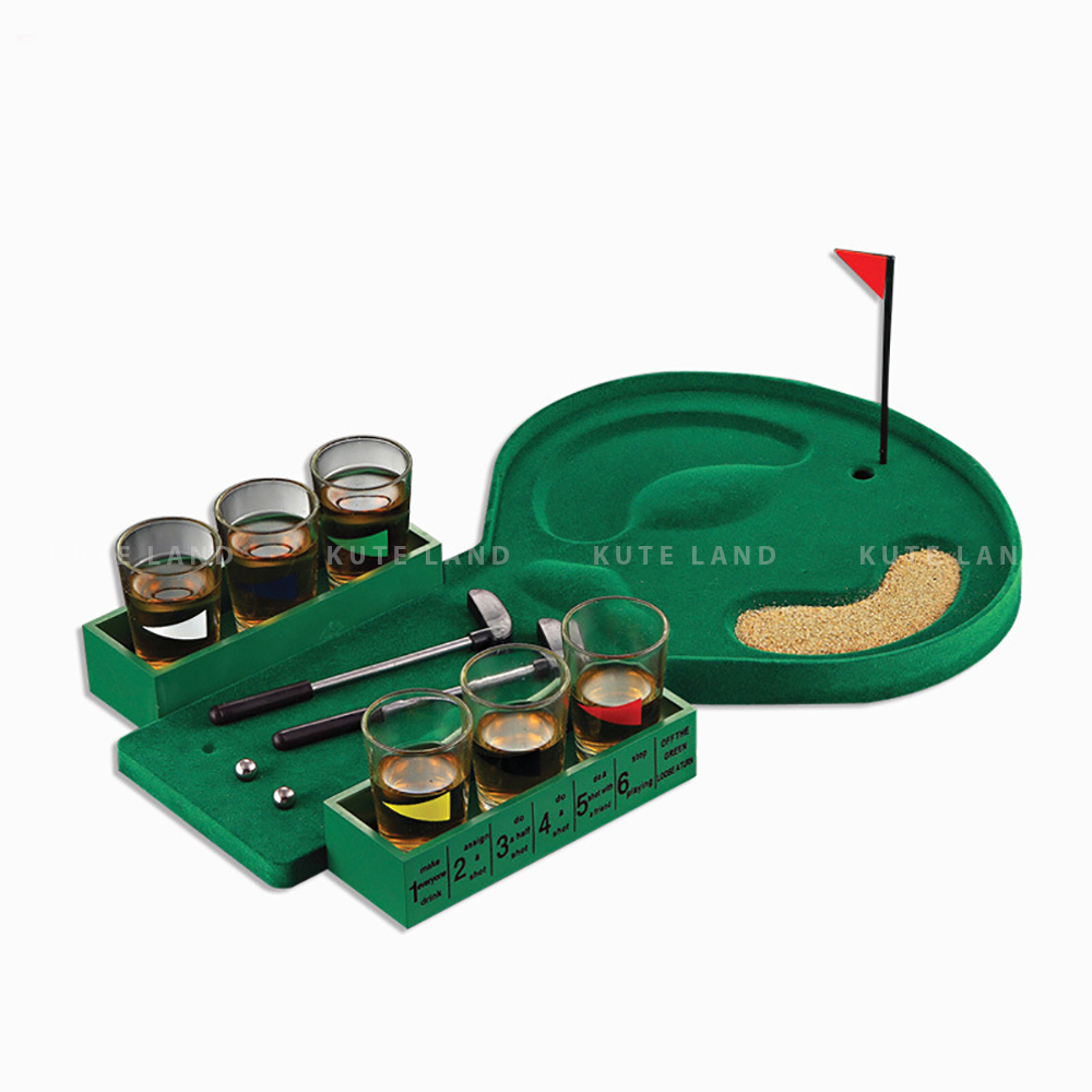 Bộ trò chơi Golf Drinking Game kết hợp giữa đánh Golf và thử thách uống bia rượu