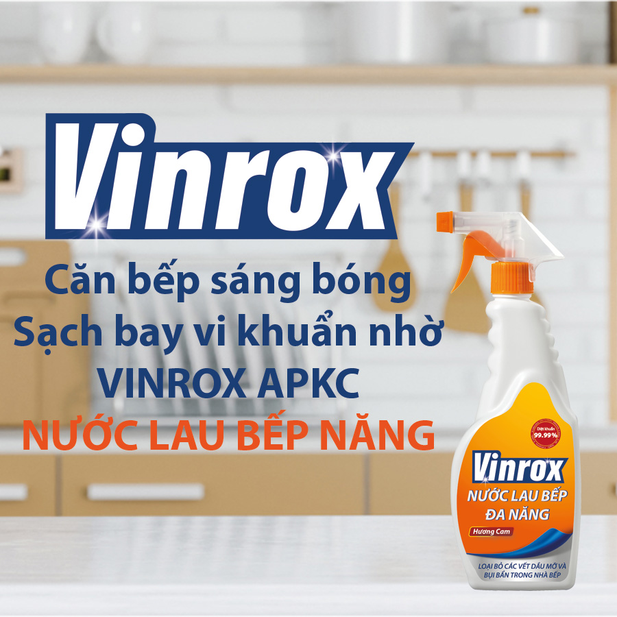 Nước lau bếp đa năng Vinrox APKC 500ml - Hương Cam
