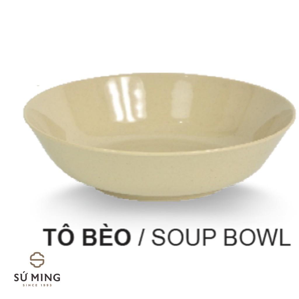 Bát Ăn Mì, Phở, Bún Nâu Đá Nhựa Melamine Cao Cấp Dùng Trong Nhà Hàng, Quán Ăn