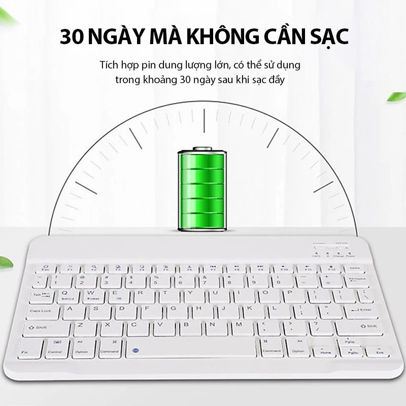 Bộ bàn phím bluetooth không dây mini, thoải mái, tiện dụng -D1435