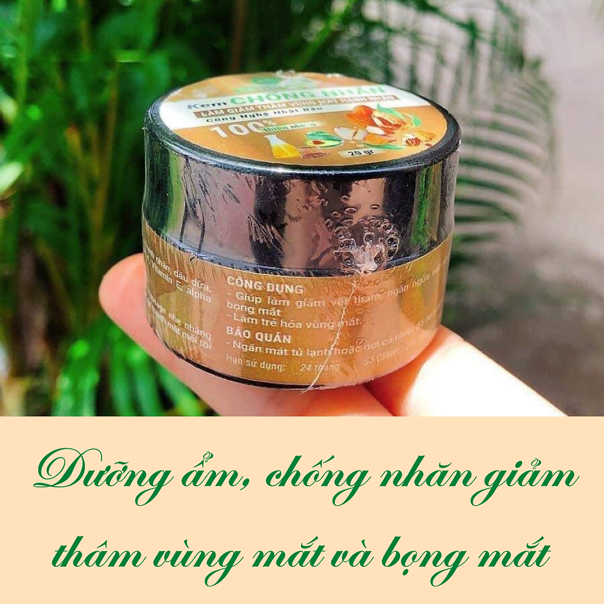 KEM CHỐNG NHĂN LÀM GIẢM THÂM VÙNG MẮT HẠNH NHÂN MẸ KEN chính hãng