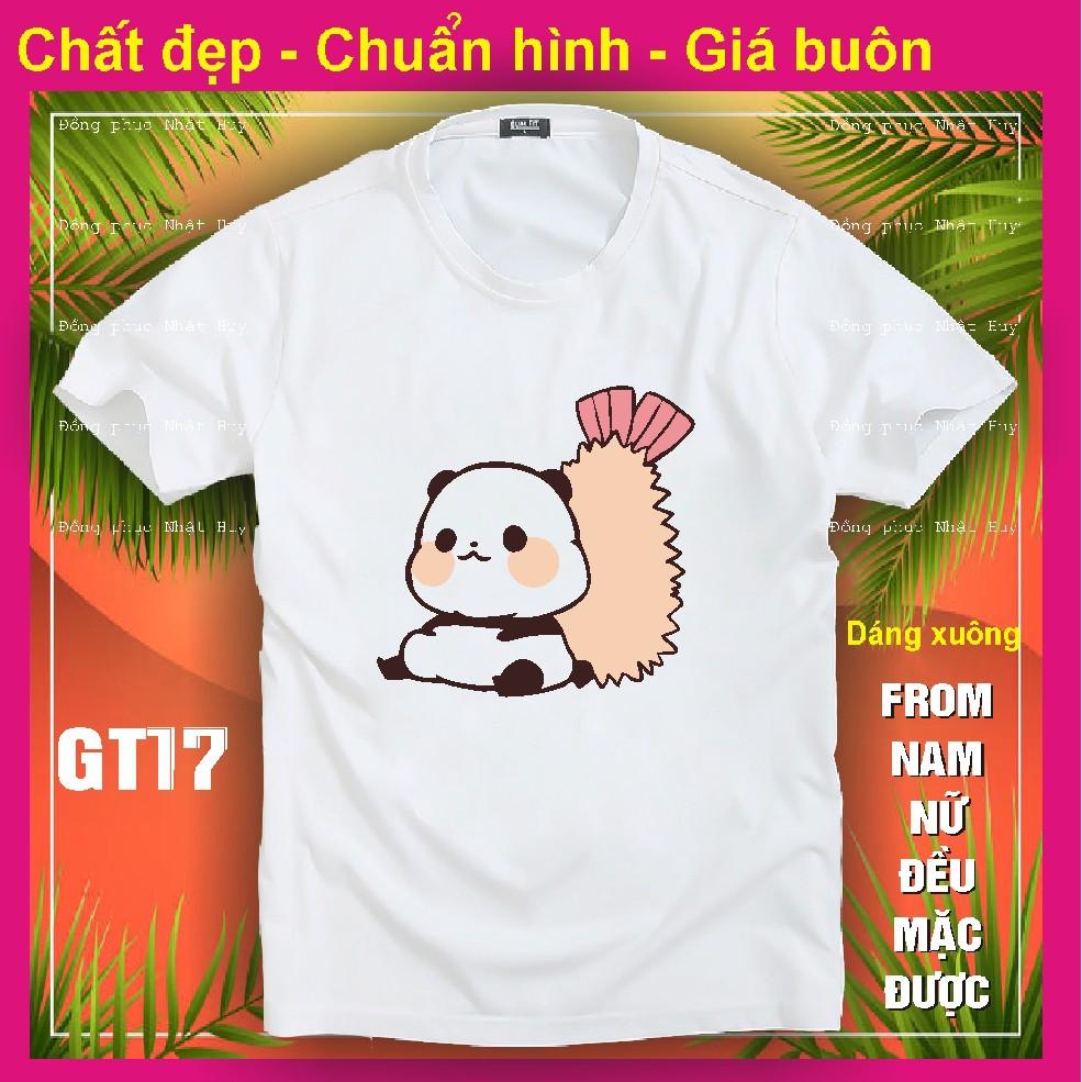 Áo thun gấu trúc đẹp GT14, chất đẹp, bao đổi trả,phông, panda dễ thương kute,icoi gấu trúc chipi