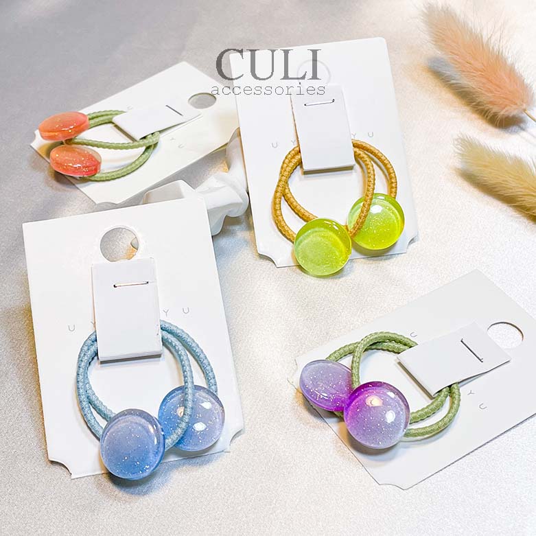 Set Thun cột tóc nhiều hình xinh xắn, ánh nhũ lấp lánh cho bé - Culi accessories