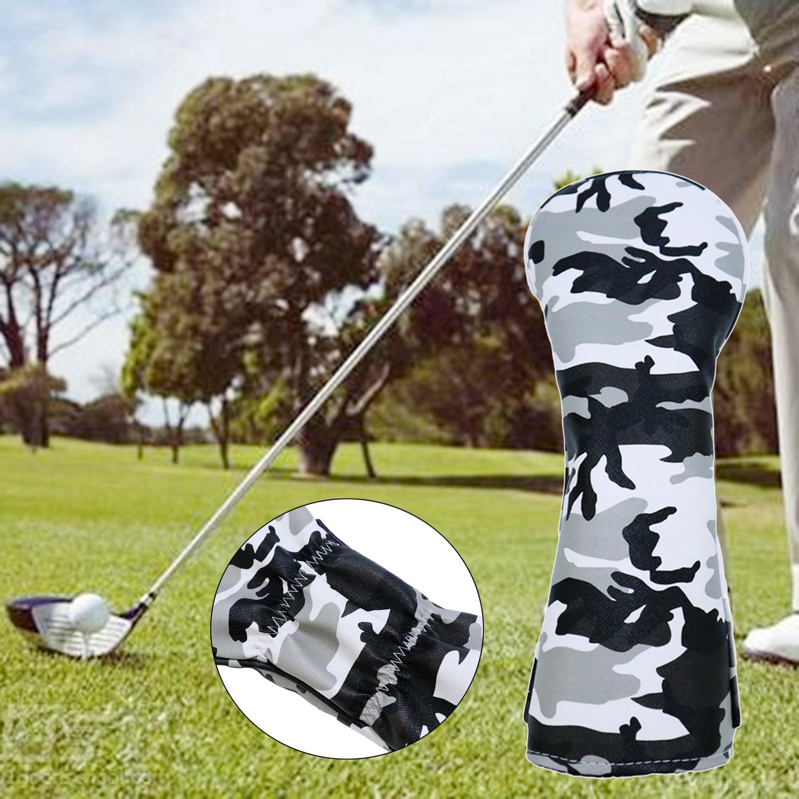 3pcs Golf Head Covers Driver Fairway Wood Hybrid Cover with Number Tag