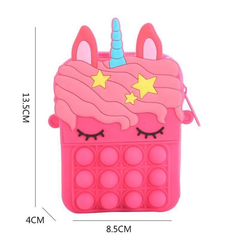 Túi POP IT Unicorn đeo chéo phiên bản giải toả căng thẳng MINI cho bé.