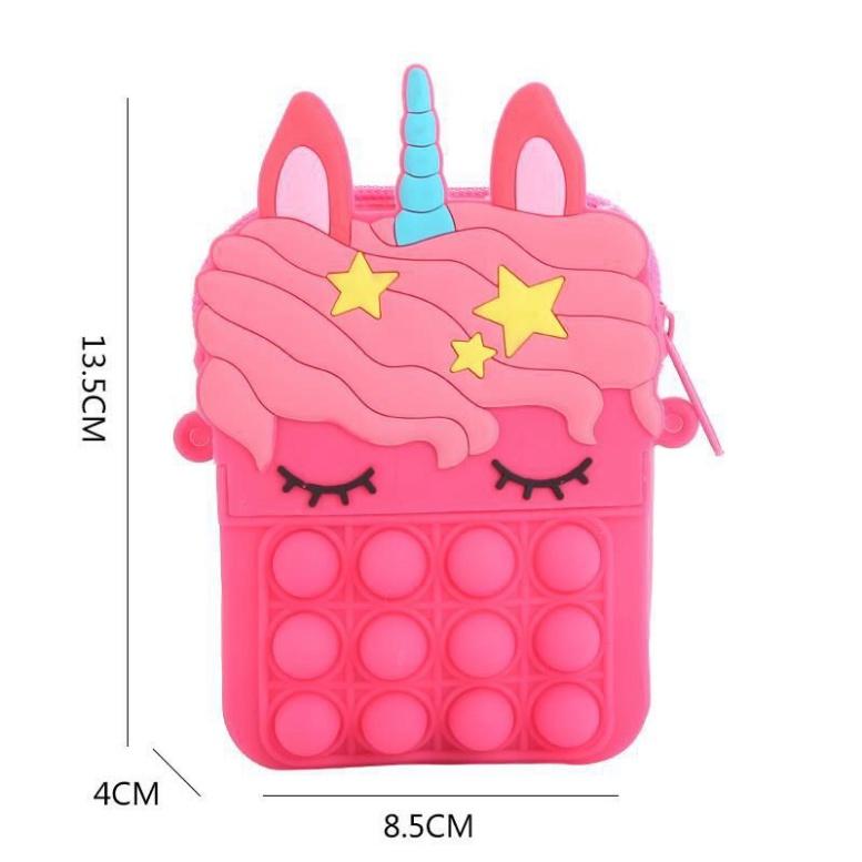 Túi POP IT Unicorn đeo chéo phiên bản giải toả căng thẳng MINI cho bé.(1405POP)