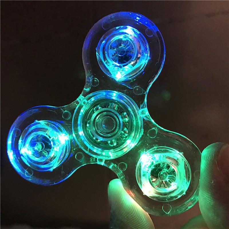 Con Quay Đồ Chơi Fidget Spinner Edc Adhd Với Đèn Led Giúp Giảm Stress