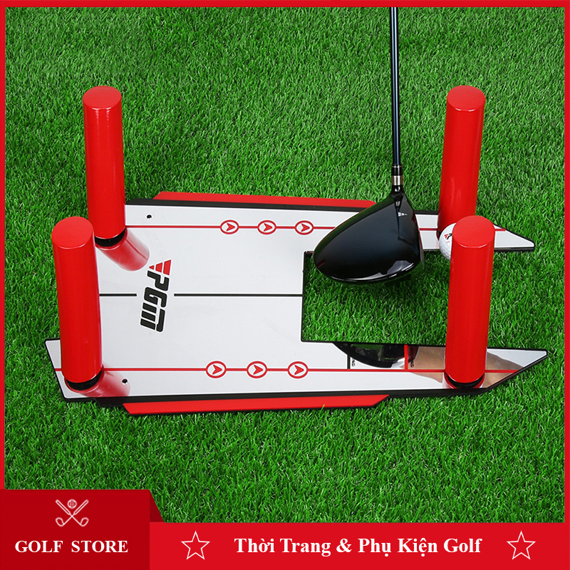 Dụng cụ hỗ trợ chỉnh Swing golf gương tập Putt tại nhà ngoài trời tiện lợi GM002