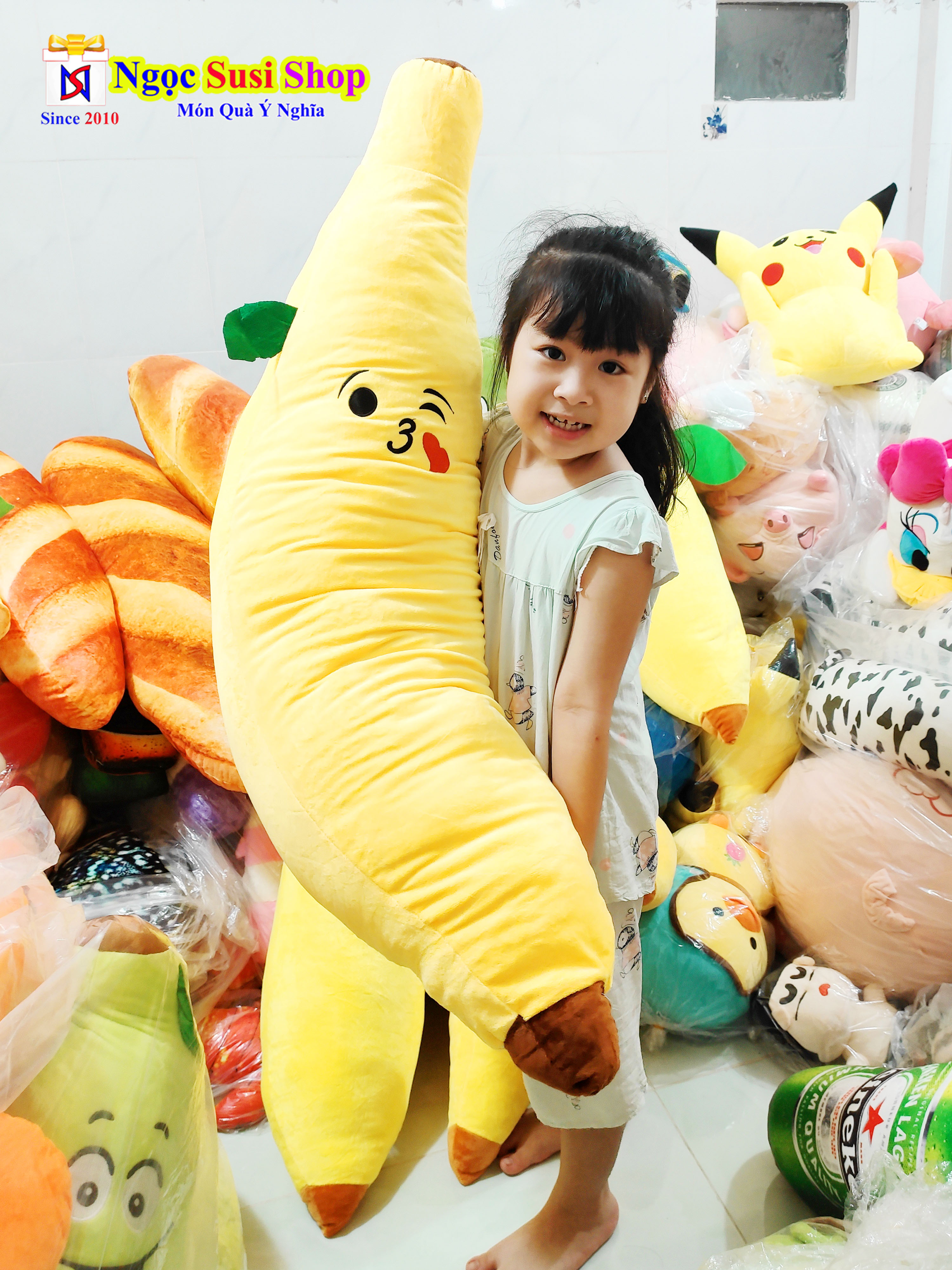 GẤU BÔNG TRÁI CHUỐI KHỔNG LỒ