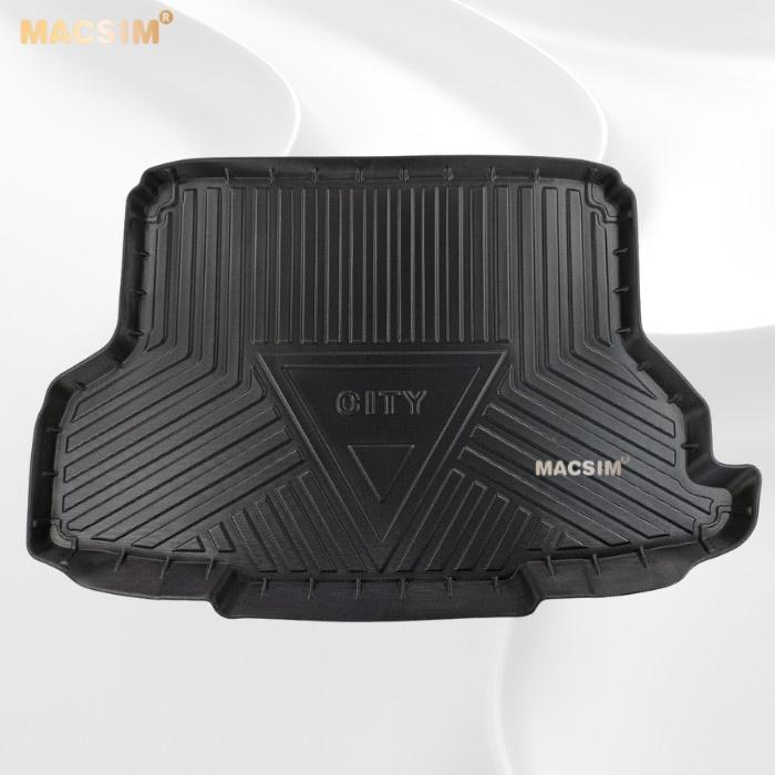 Thảm lót cốp xe ô tô Honda City 2015-2018 qd Nhãn hiệu Macsim chất liệu nhựa TPV cao cấp