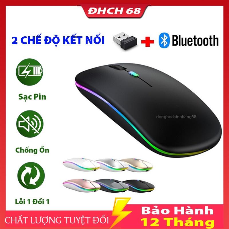 Chuột Không Dây Bluetooth A68 Pro Bản Nâng Cấp Của Chuột A2 Pro Dùng Pin Sạc, Click Không Gây Tiếng Ồn